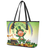 Ireland St Patricks Day Leather Tote Bag Lets Get Irish