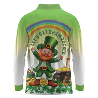 Ireland St Patricks Day Long Sleeve Polo Shirt Lets Get Irish