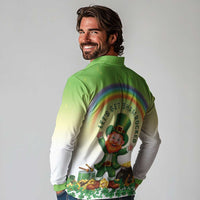 Ireland St Patricks Day Long Sleeve Polo Shirt Lets Get Irish
