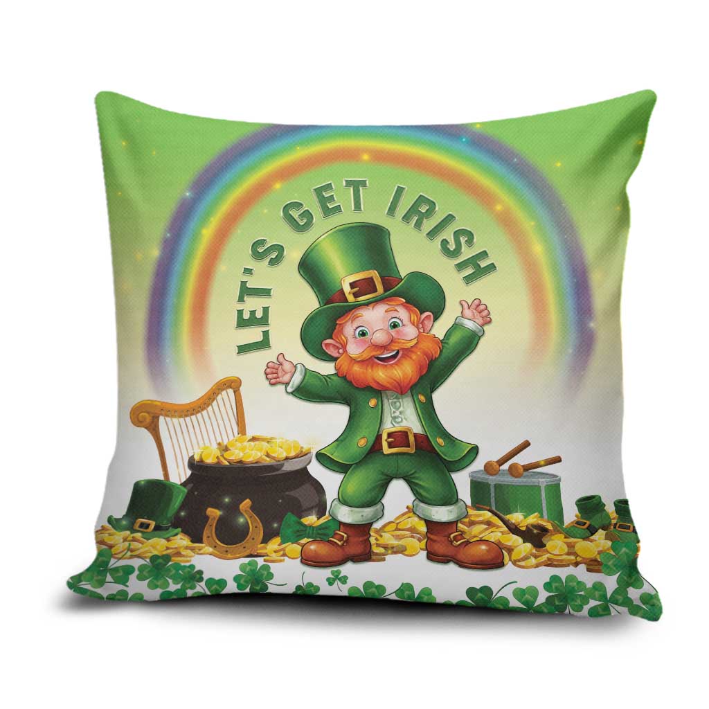 Ireland St Patricks Day Pillow Cover Lets Get Irish