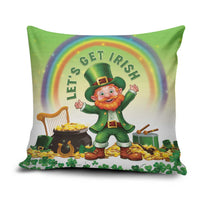 Ireland St Patricks Day Pillow Cover Lets Get Irish