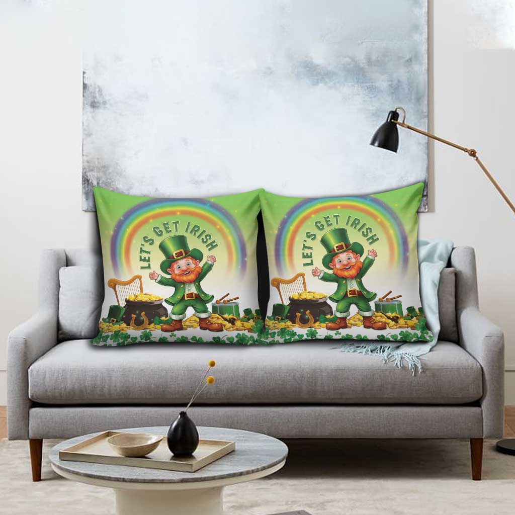 Ireland St Patricks Day Pillow Cover Lets Get Irish