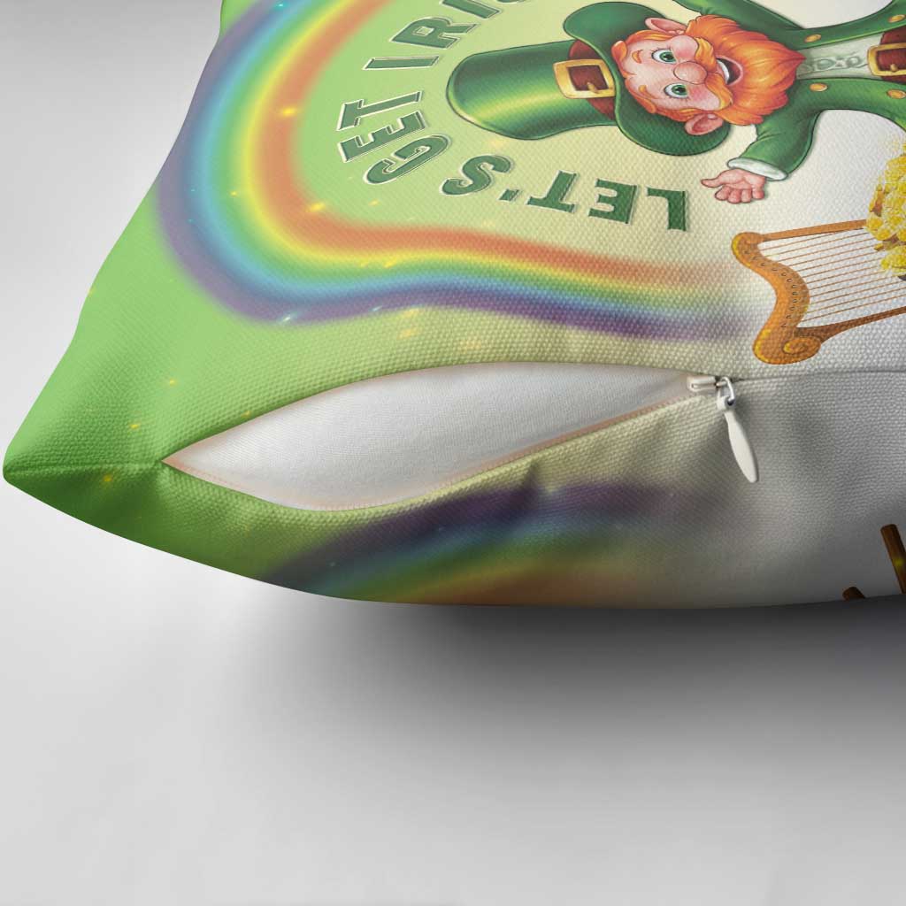 Ireland St Patricks Day Pillow Cover Lets Get Irish
