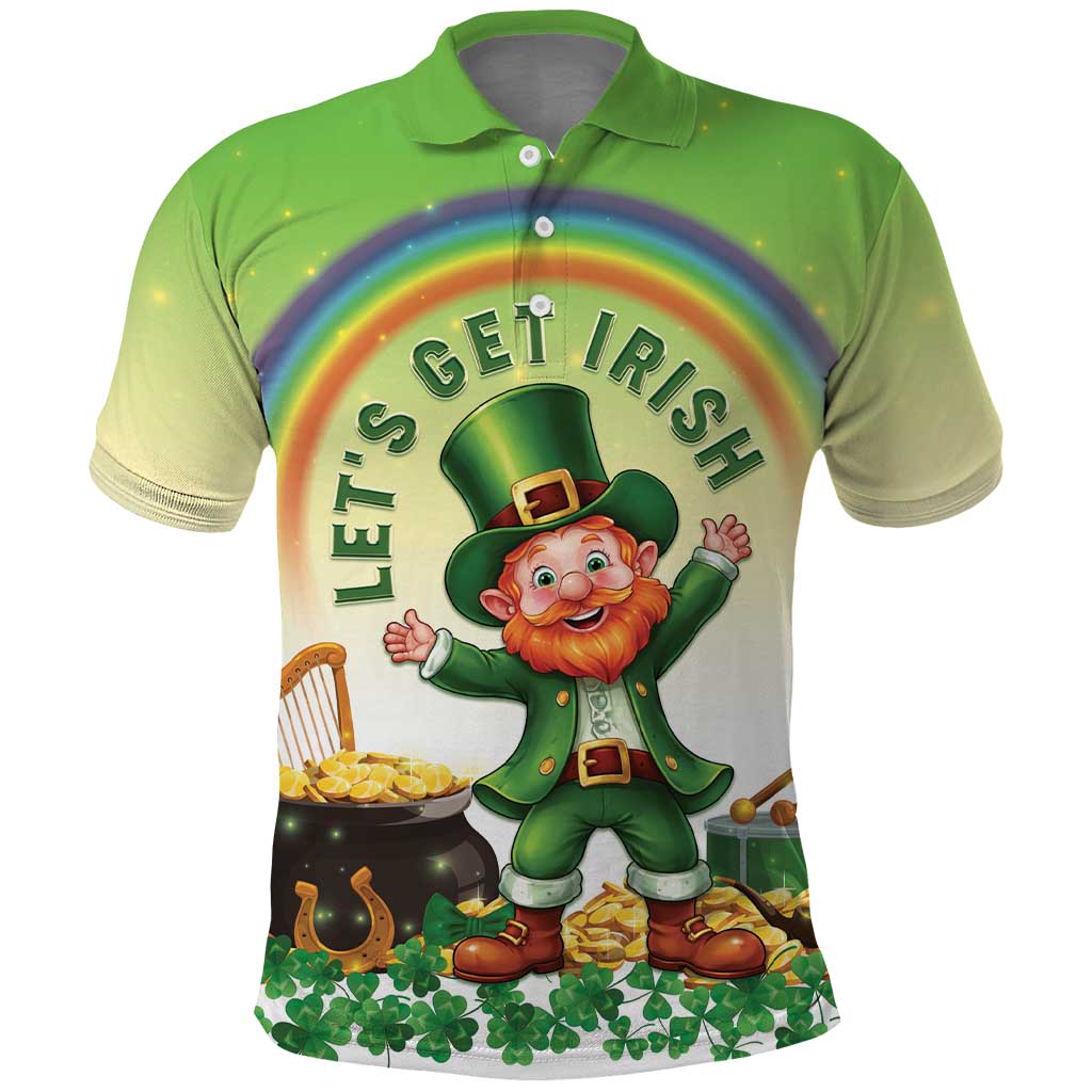 Ireland St Patricks Day Polo Shirt Lets Get Irish