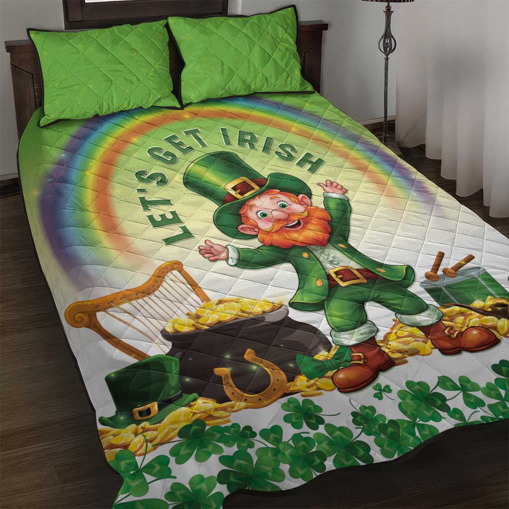 Ireland St Patricks Day Quilt Bed Set Lets Get Irish