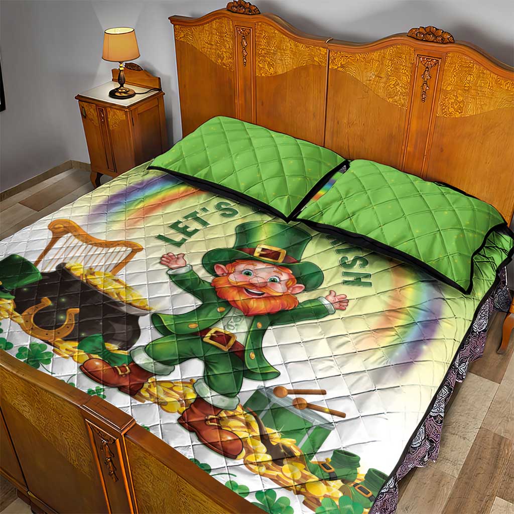 Ireland St Patricks Day Quilt Bed Set Lets Get Irish