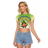 Ireland St Patricks Day Raglan Cropped T Shirt Lets Get Irish