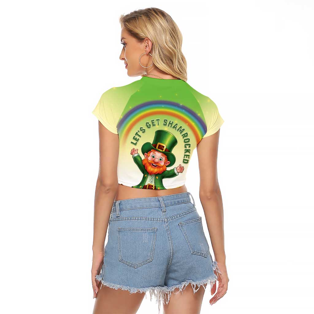 Ireland St Patricks Day Raglan Cropped T Shirt Lets Get Irish