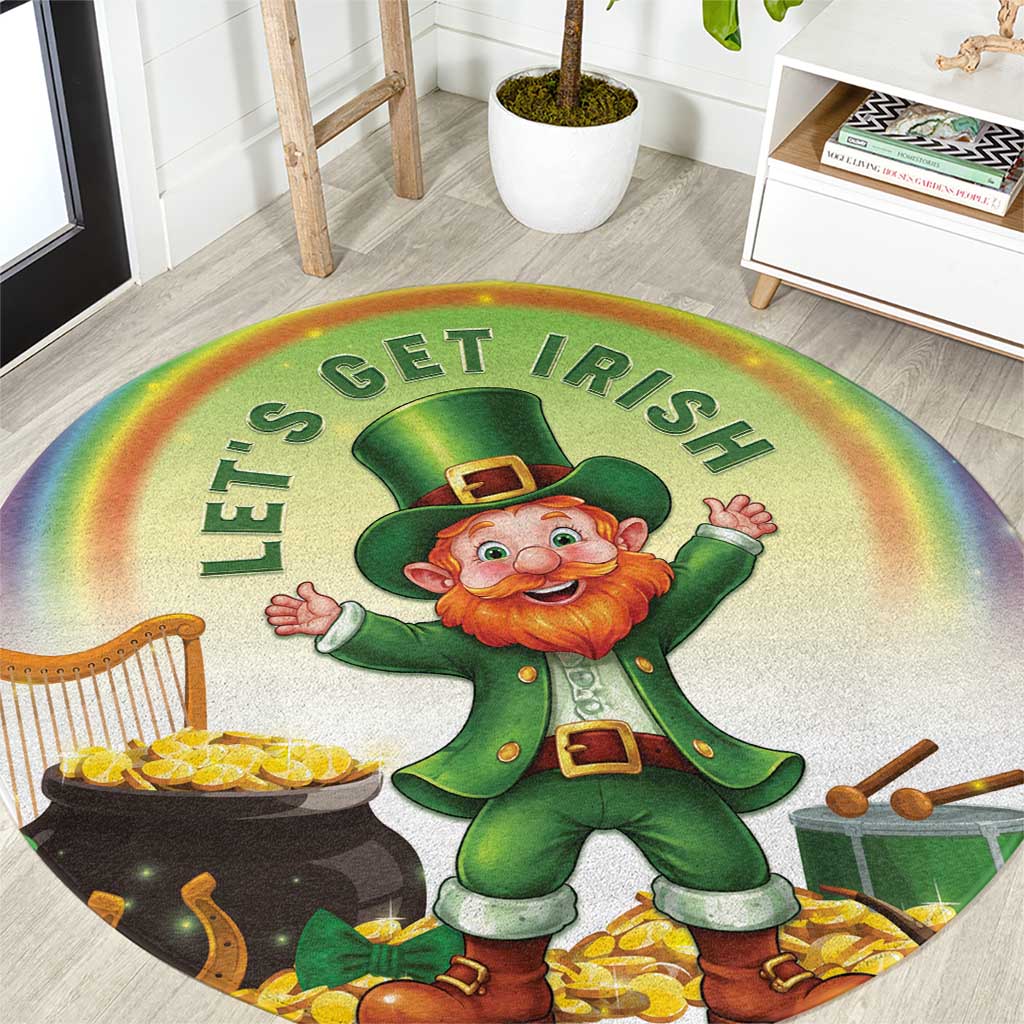 Ireland St Patricks Day Round Carpet Lets Get Irish