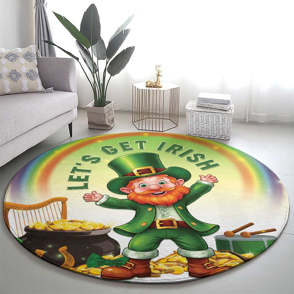 Ireland St Patricks Day Round Carpet Lets Get Irish