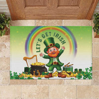 Ireland St Patricks Day Rubber Doormat Lets Get Irish