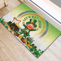 Ireland St Patricks Day Rubber Doormat Lets Get Irish