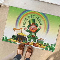 Ireland St Patricks Day Rubber Doormat Lets Get Irish