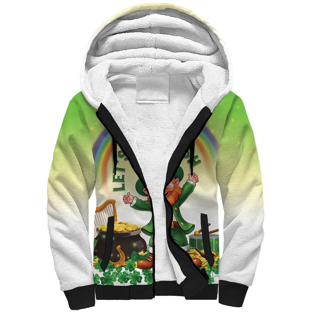 Ireland St Patricks Day Sherpa Hoodie Lets Get Irish