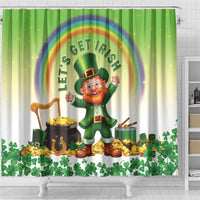 Ireland St Patricks Day Shower Curtain Lets Get Irish