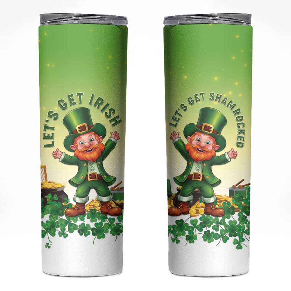 Ireland St Patricks Day Skinny Tumbler Lets Get Irish