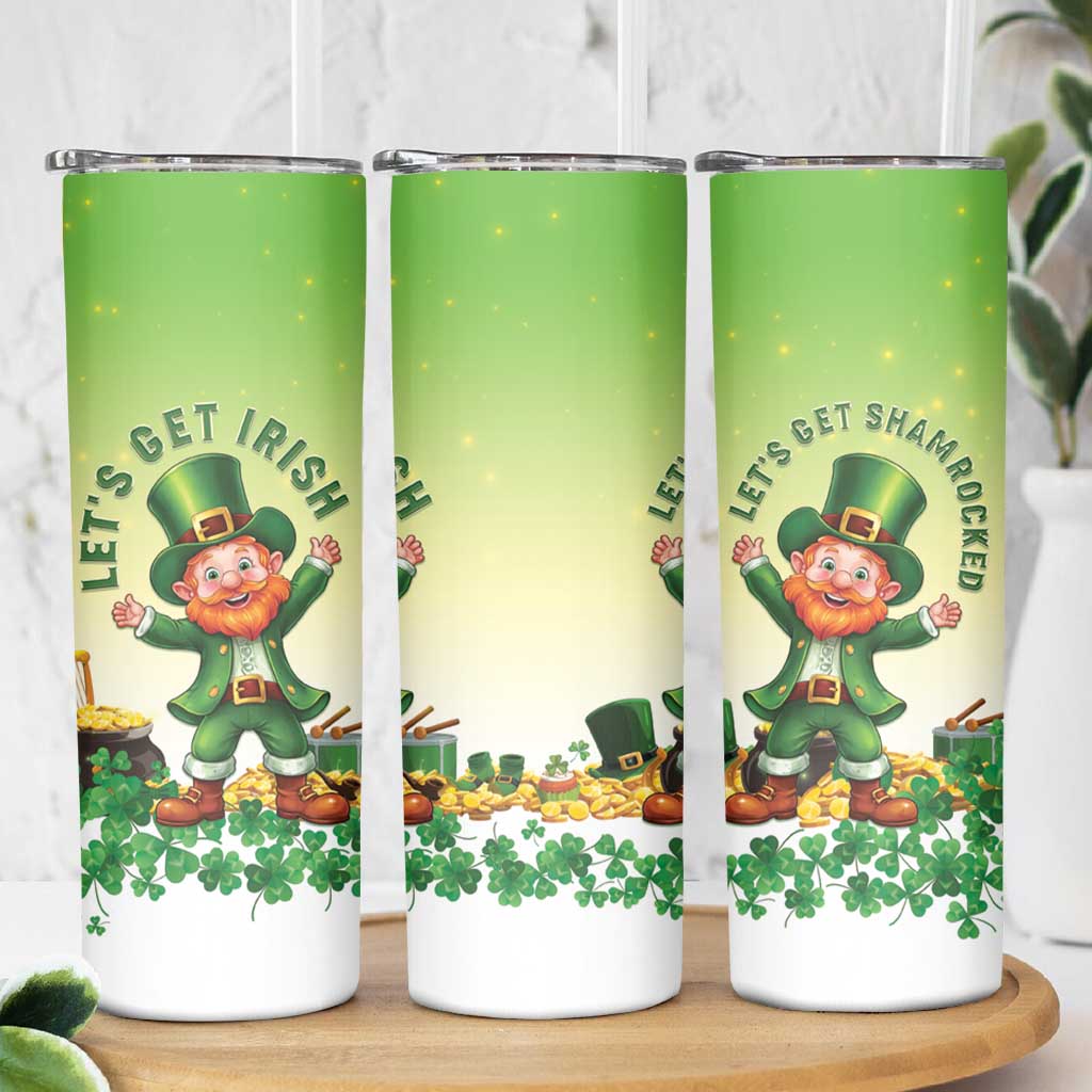 Ireland St Patricks Day Skinny Tumbler Lets Get Irish