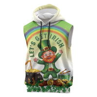Ireland St Patricks Day Sleeveless Hoodie Lets Get Irish