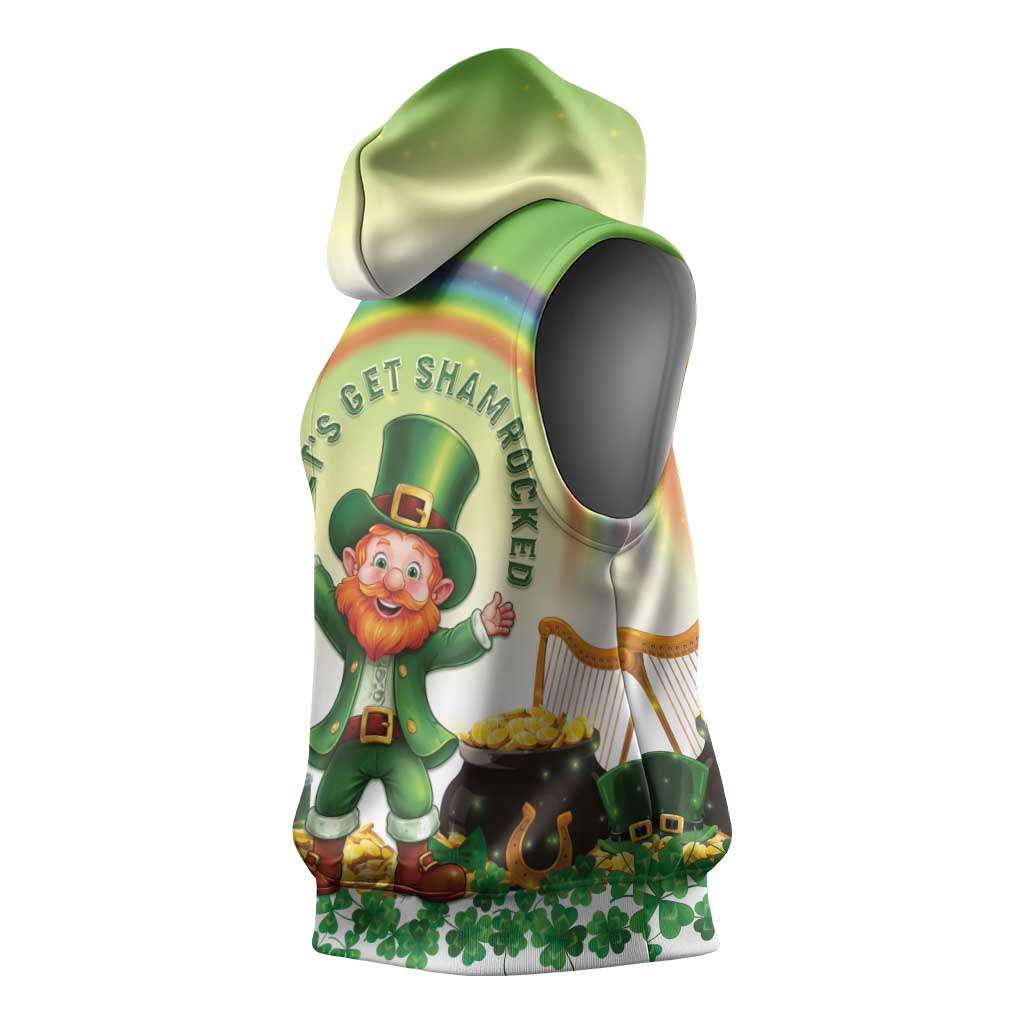 Ireland St Patricks Day Sleeveless Hoodie Lets Get Irish