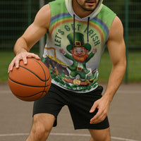 Ireland St Patricks Day Sleeveless Hoodie Lets Get Irish