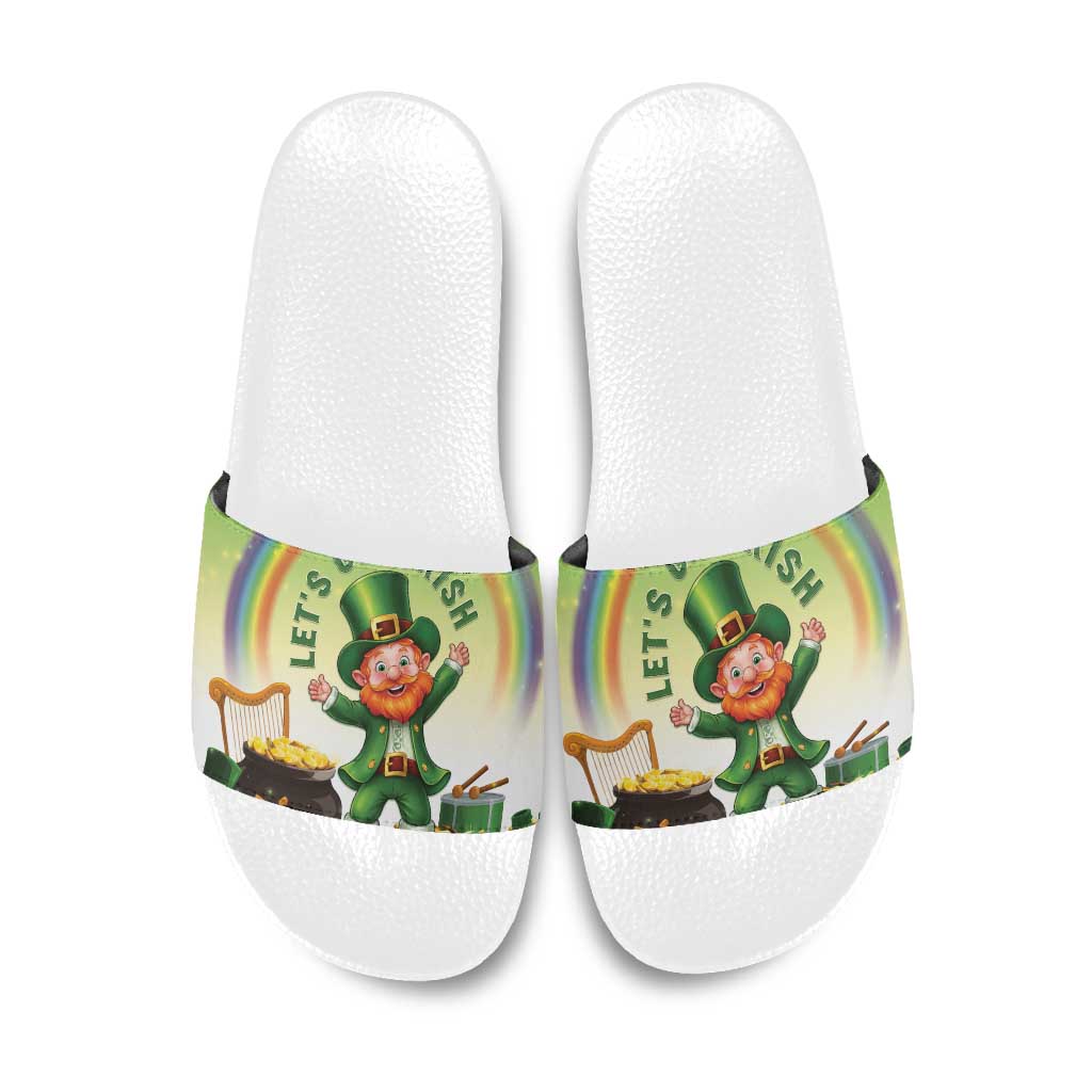 Ireland St Patricks Day Slide Sandals Lets Get Irish