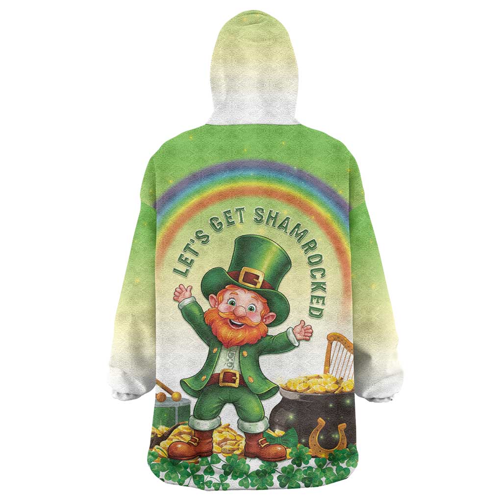 Ireland St Patricks Day Wearable Blanket Hoodie Lets Get Irish