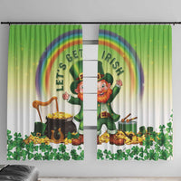 Ireland St Patricks Day Window Curtain Lets Get Irish