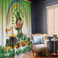 Ireland St Patricks Day Window Curtain Lets Get Irish