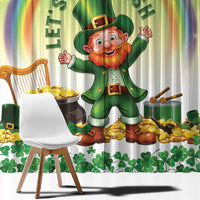 Ireland St Patricks Day Window Curtain Lets Get Irish