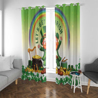 Ireland St Patricks Day Window Curtain Lets Get Irish