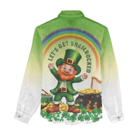 Ireland St Patricks Day Women Casual Shirt Lets Get Irish