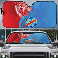 Football 2026 DR Congo Leopards Auto Sun Shade Lightning Style