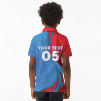 Custom Football 2026 DR Congo Leopards Kid Polo Shirt Lightning Style