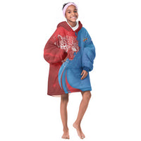 Custom Football 2026 DR Congo Leopards Kid Wearable Blanket Hoodie Lightning Style