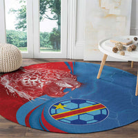 Football 2026 DR Congo Leopards Round Carpet Lightning Style