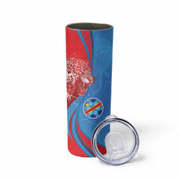 Custom Football 2026 DR Congo Leopards Skinny Tumbler Lightning Style