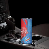 Custom Football 2026 DR Congo Leopards Skinny Tumbler Lightning Style