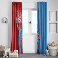 Football 2026 DR Congo Leopards Window Curtain Lightning Style