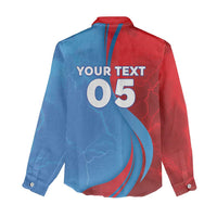 Custom Football 2026 DR Congo Leopards Women Casual Shirt Lightning Style