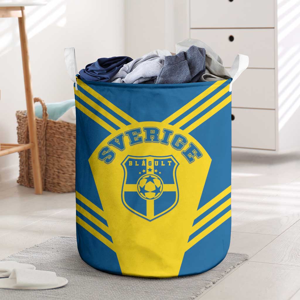 Football 2026 Sweden Laundry Basket Sverige Blagult Sporty Style