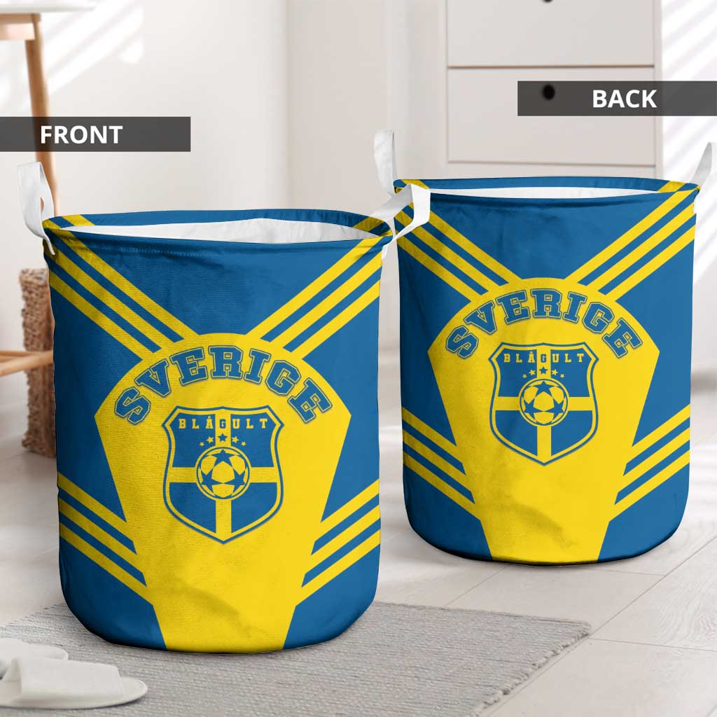 Football 2026 Sweden Laundry Basket Sverige Blagult Sporty Style