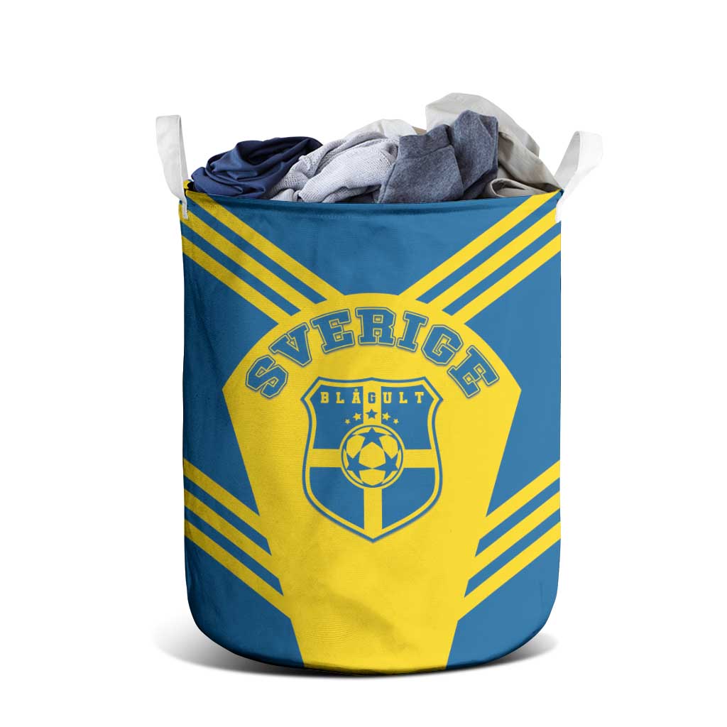 Football 2026 Sweden Laundry Basket Sverige Blagult Sporty Style