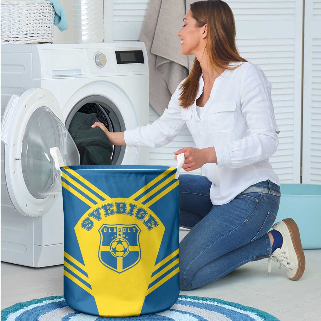 Football 2026 Sweden Laundry Basket Sverige Blagult Sporty Style