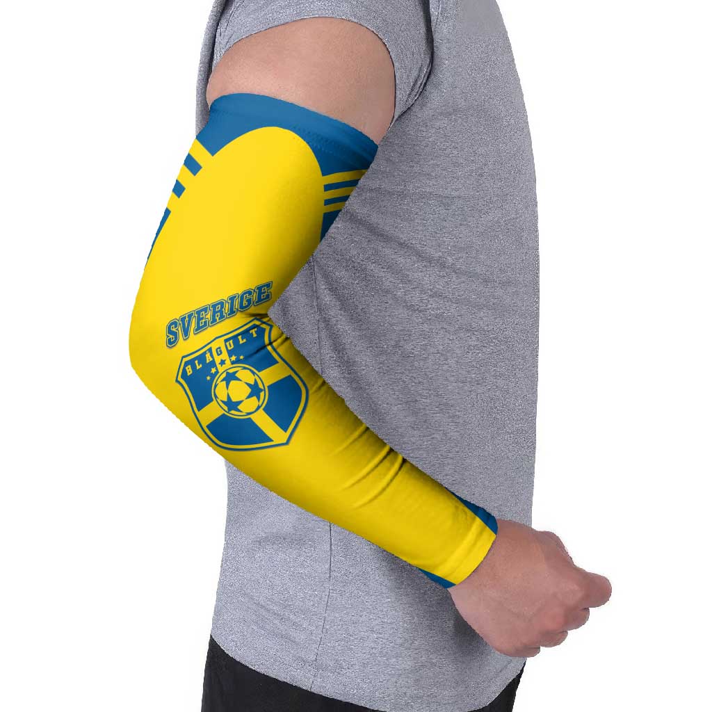 Custom Football 2026 Sweden Arm Sleeves Sverige Blagult Sporty Style