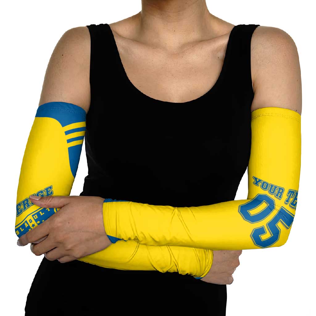 Custom Football 2026 Sweden Arm Sleeves Sverige Blagult Sporty Style