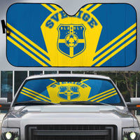 Football 2026 Sweden Auto Sun Shade Sverige Blagult Sporty Style