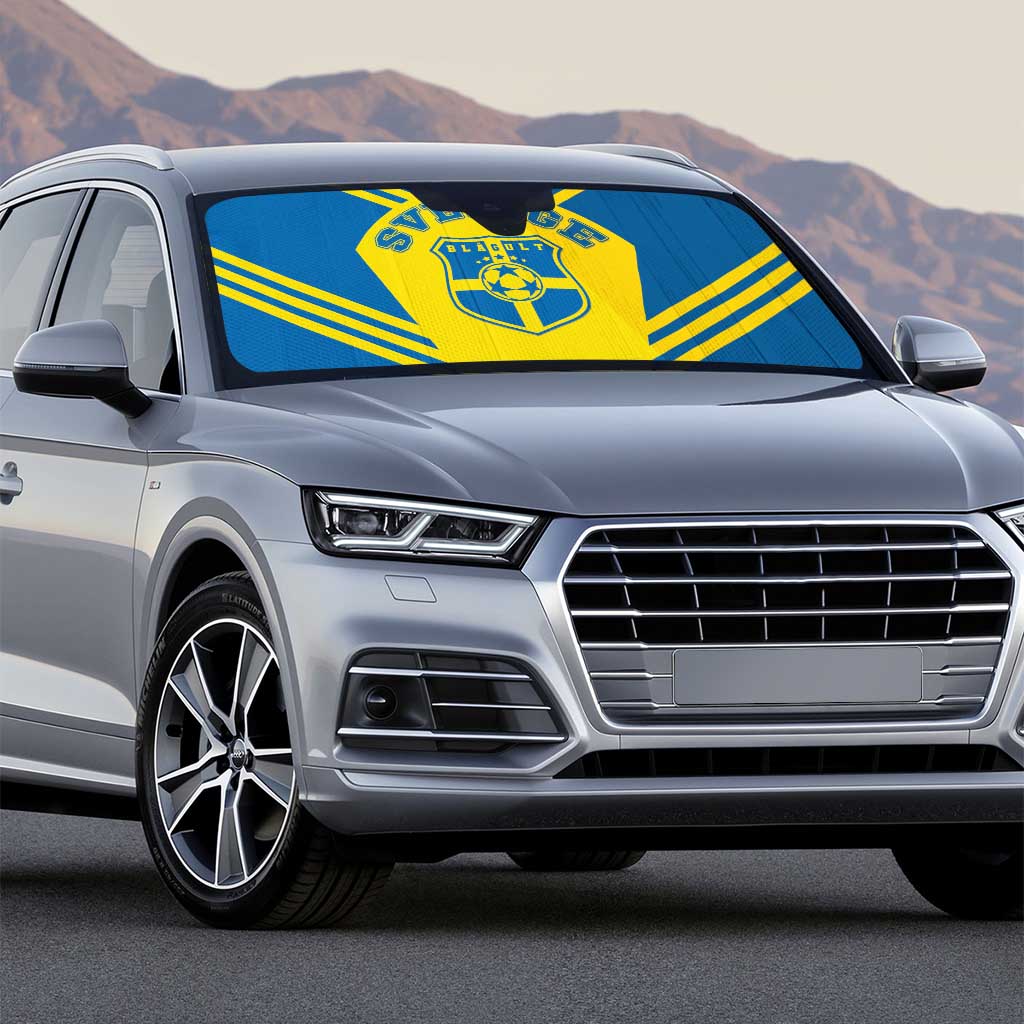 Football 2026 Sweden Auto Sun Shade Sverige Blagult Sporty Style
