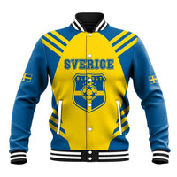 Custom Football 2026 Sweden Baseball Jacket Sverige Blagult Sporty Style