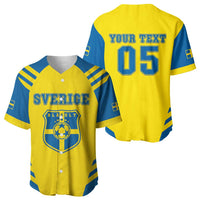 Custom Football 2026 Sweden Baseball Jersey Sverige Blagult Sporty Style