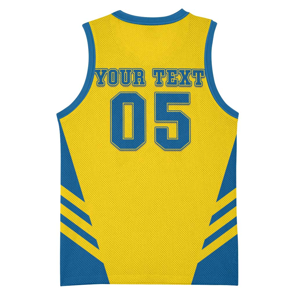 Custom Football 2026 Sweden Basketball Jersey Sverige Blagult Sporty Style